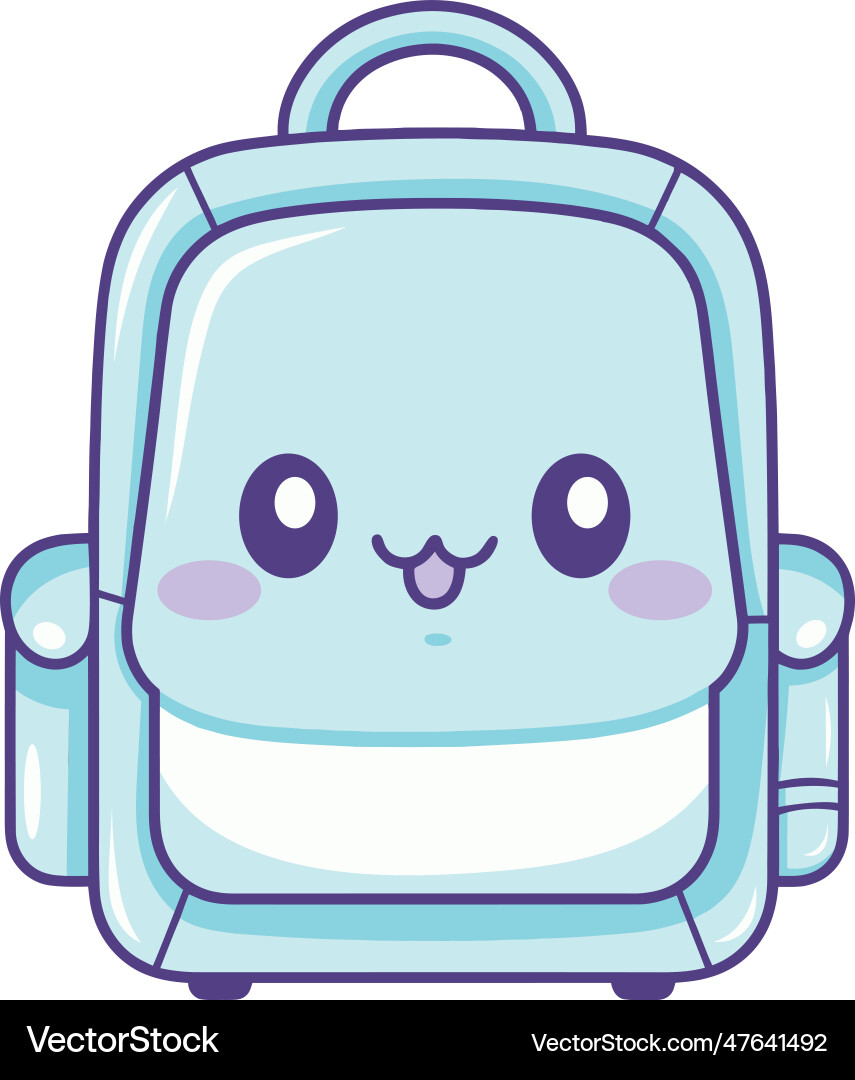 Traveling with cute luggage Royalty Free Vector Image