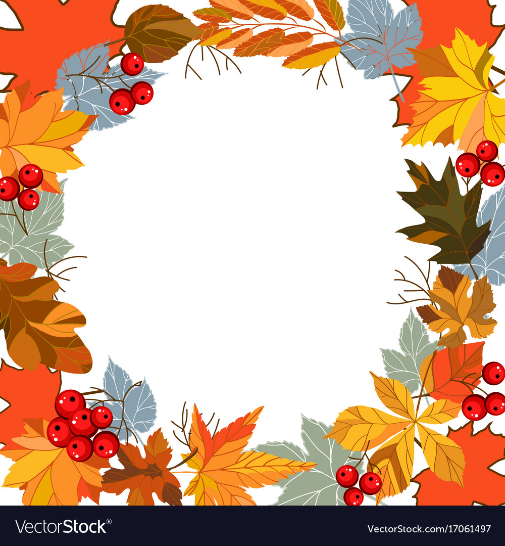 Colorful autumn leaves Royalty Free Vector Image