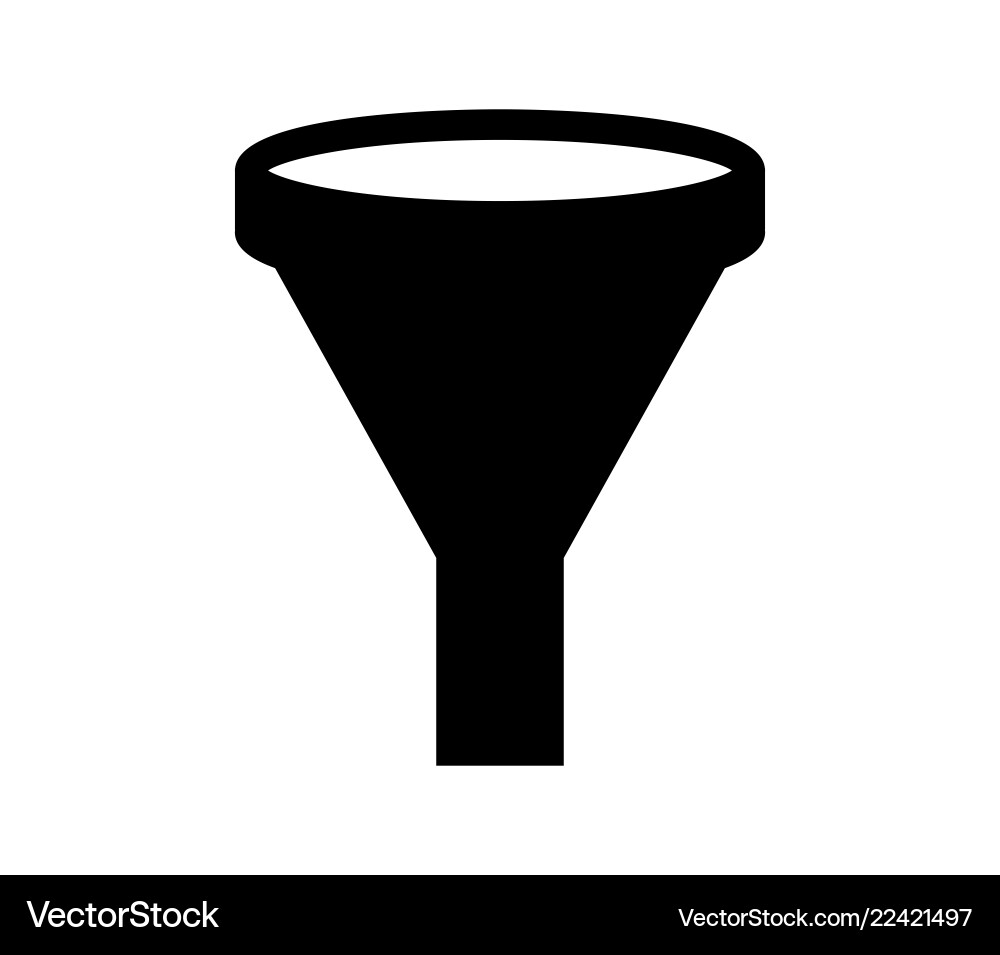 Funnel icon Royalty Free Vector Image - VectorStock