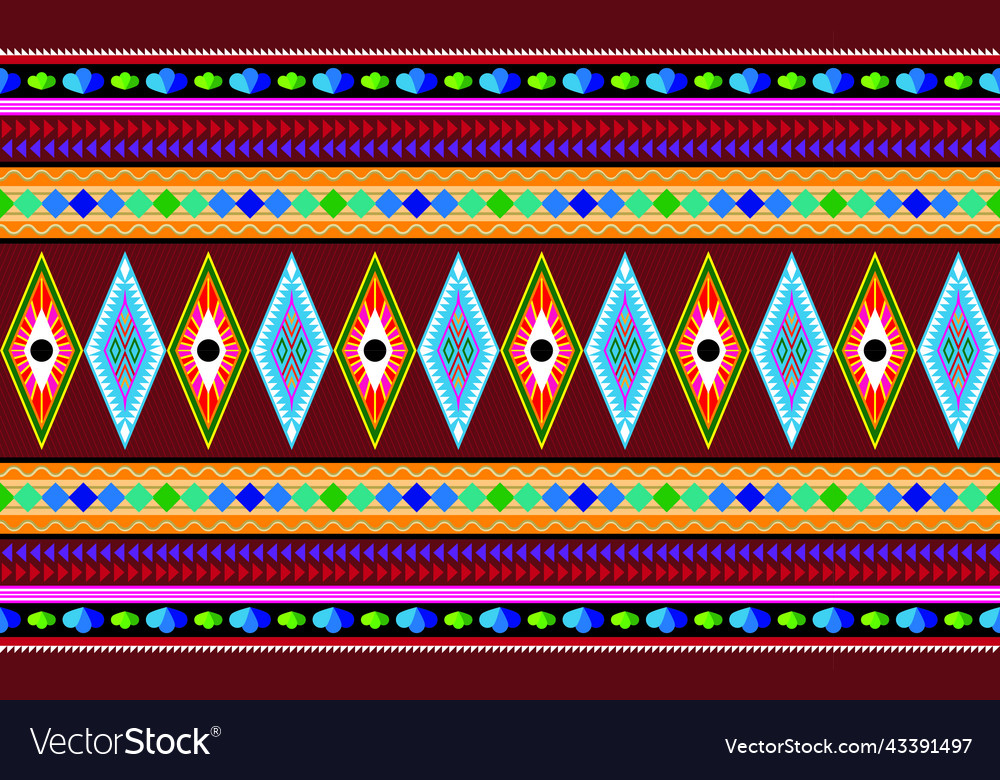 Native fabric textile pattern 020 vector image Native fabric textile pattern 020