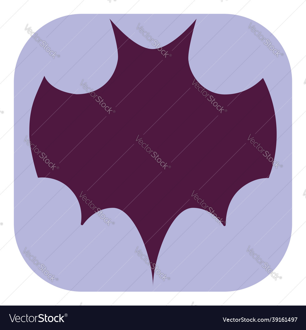 Purple bat on a white background Royalty Free Vector Image