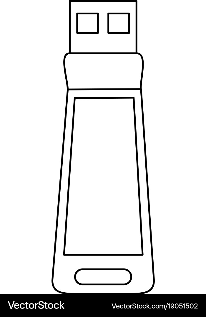 Usb storage technology Royalty Free Vector Image