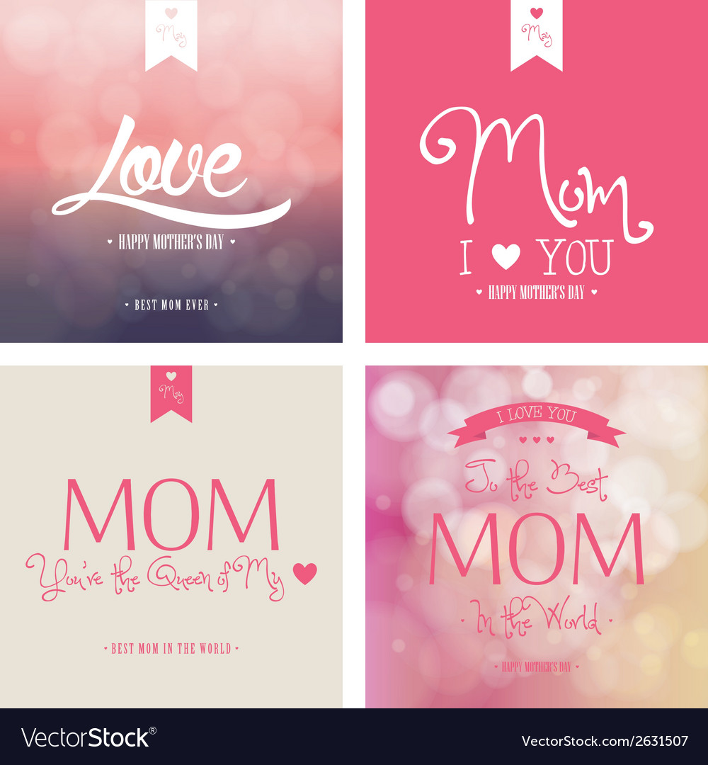 Abstract mothers day background with special Vector Image