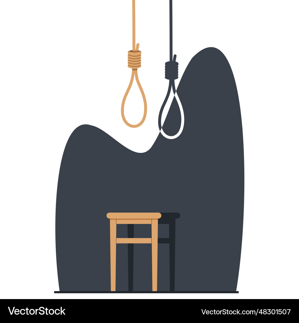 Concept of stalemate and deadlock stool Royalty Free Vector