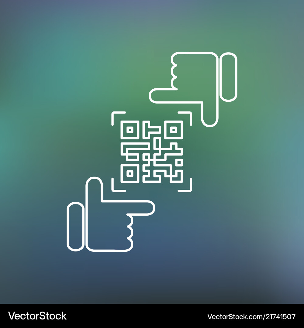 Qr code framing Royalty Free Vector Image - VectorStock