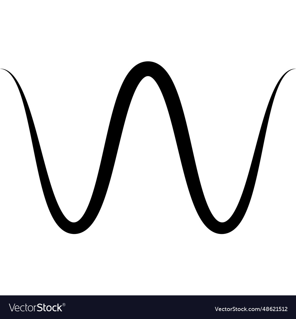 Electric impulse icon alternating voltage Vector Image