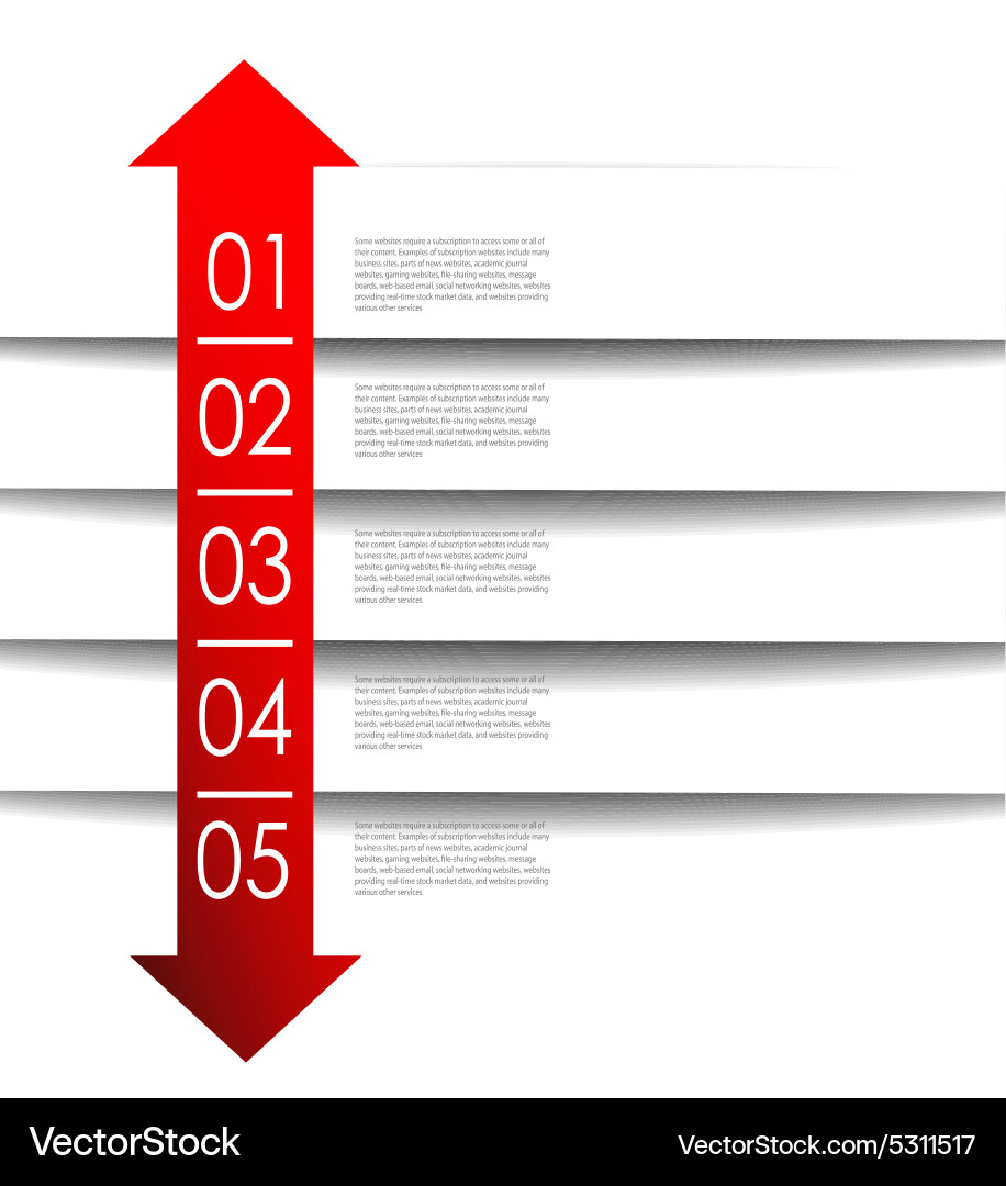 Abstract Number Line Background Royalty Free Vector Image