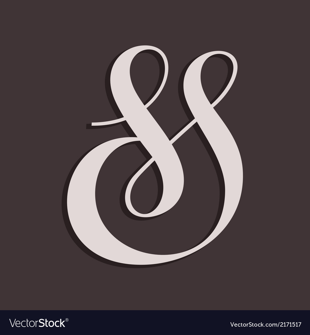 Ampersand Royalty Free Vector Image - VectorStock