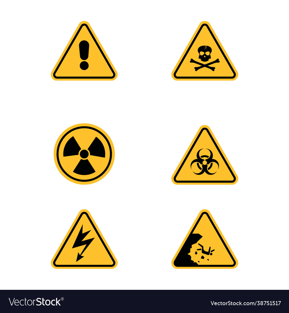 Warning sign icon design Royalty Free Vector Image