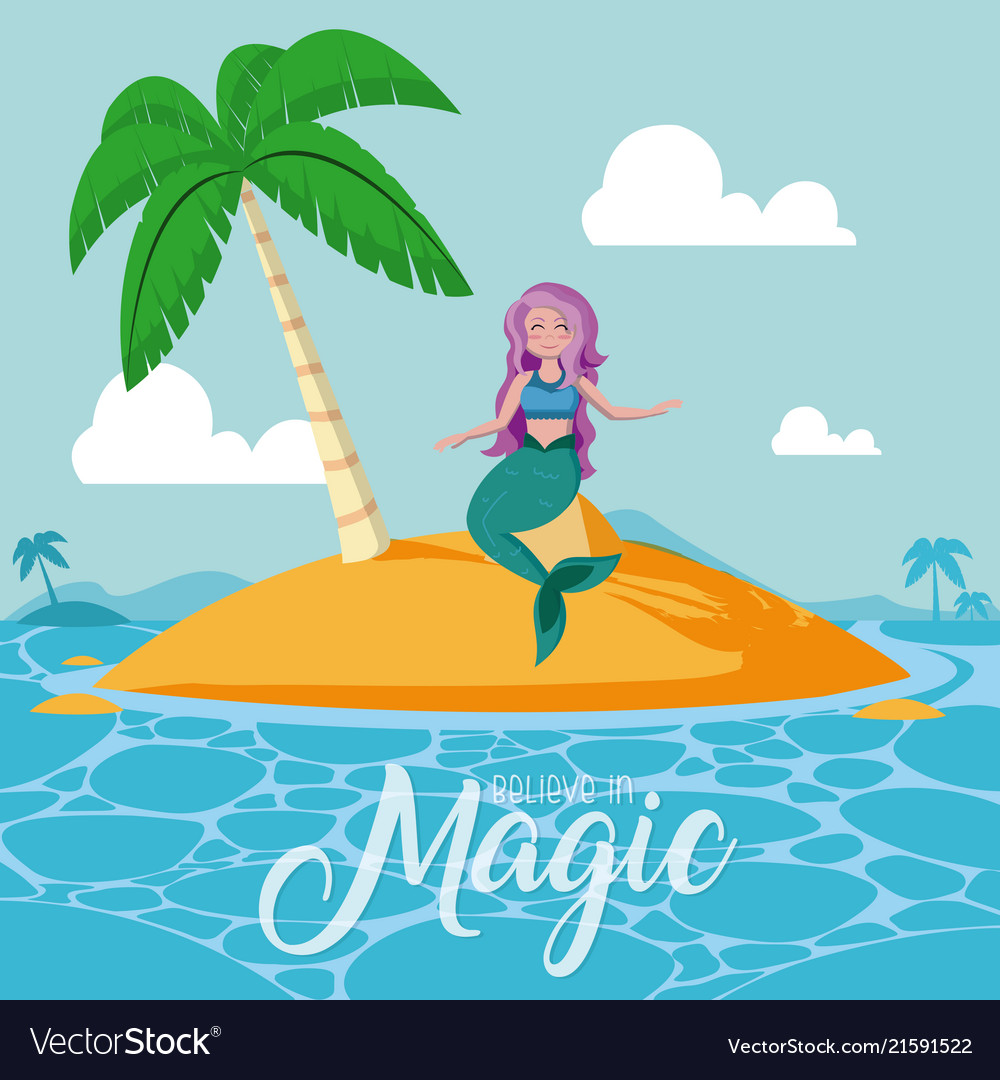 Believe in magic cartoons Royalty Free Vector Image