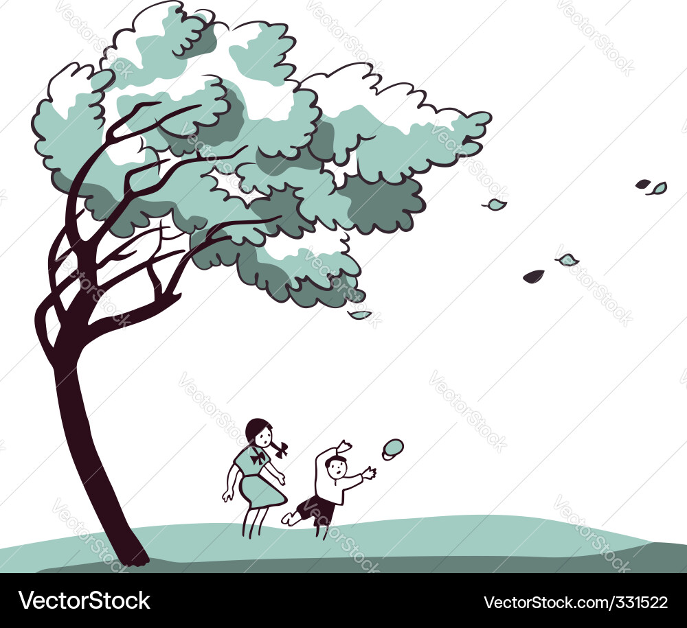 Children playing Royalty Free Vector Image - VectorStock