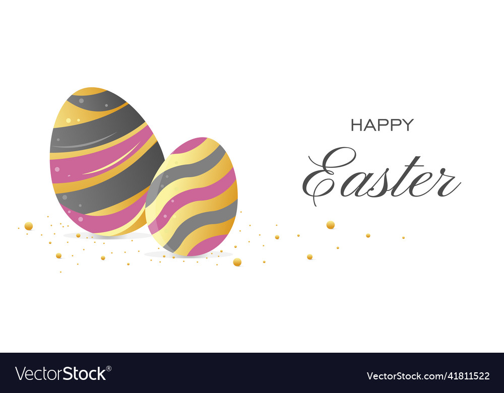 Happy easter banner Royalty Free Vector Image - VectorStock