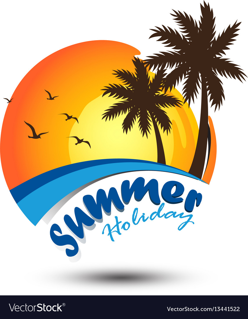  Summer  logo  Royalty Free Vector Image VectorStock