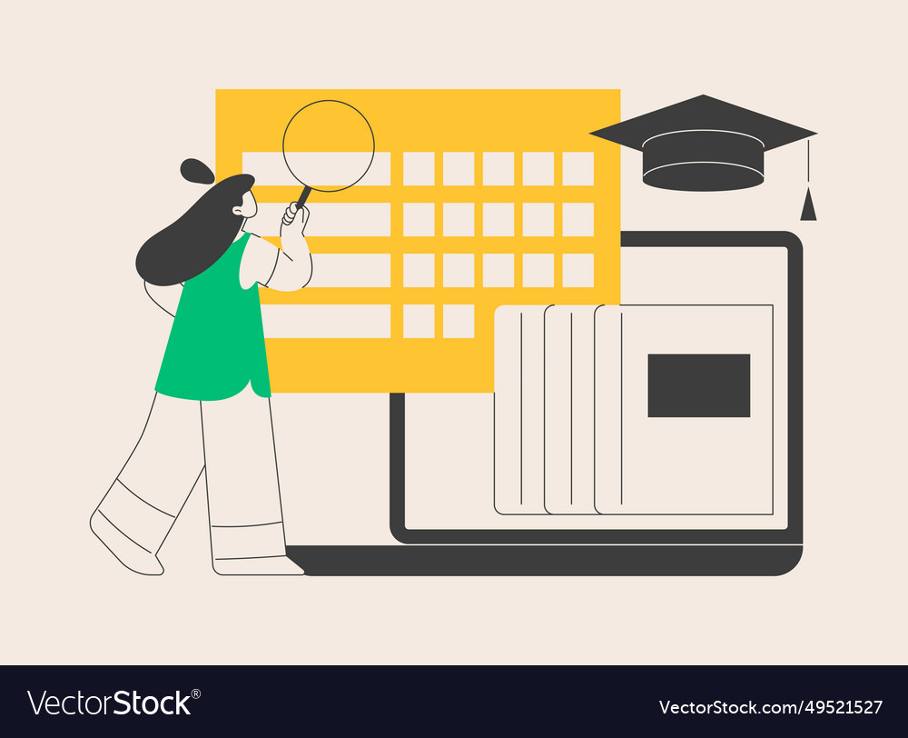 K-12 program abstract concept Royalty Free Vector Image