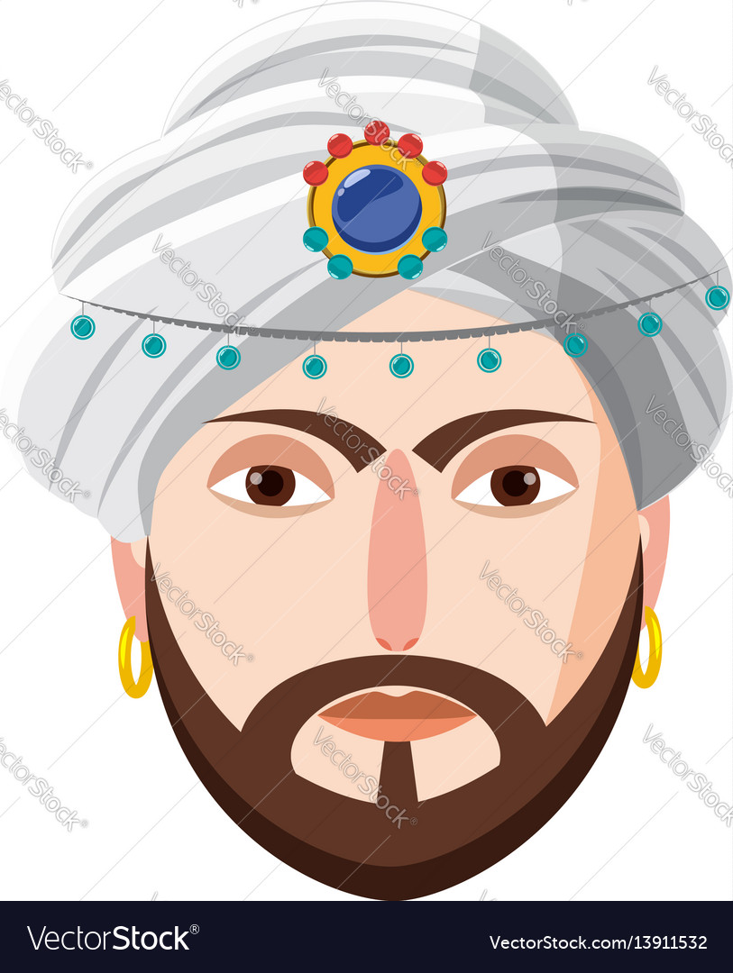 Eastern magician icon cartoon style Royalty Free Vector Eastern magician icon cartoon style Royalty Free Vector