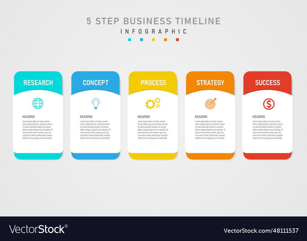 5 step business plan027 Royalty Free Vector Image
