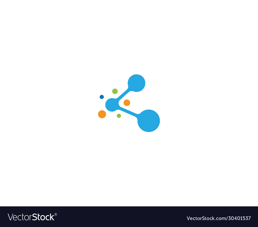 Molecule icon design Royalty Free Vector Image