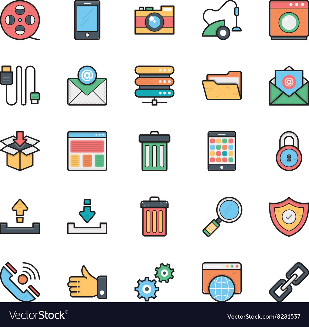 Networking web user interface and internet 19 Vector Image