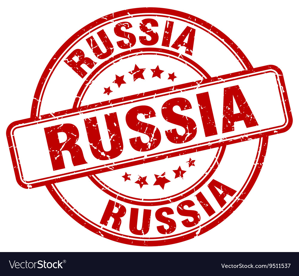 Russia stamp Royalty Free Vector Image - VectorStock