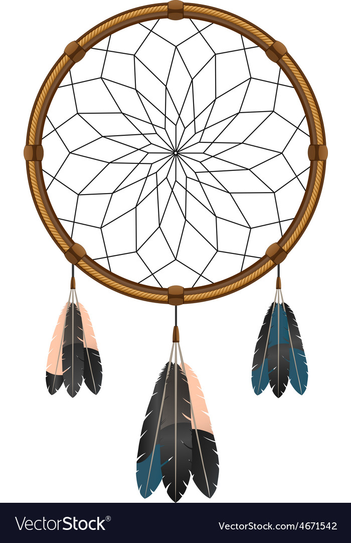 Dream catcher icon design template Royalty Free Vector Image