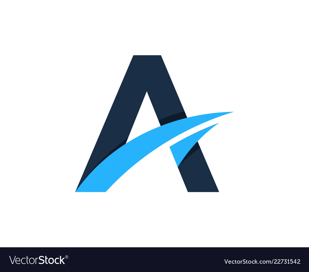 Letter a logo icon design Royalty Free Vector Image