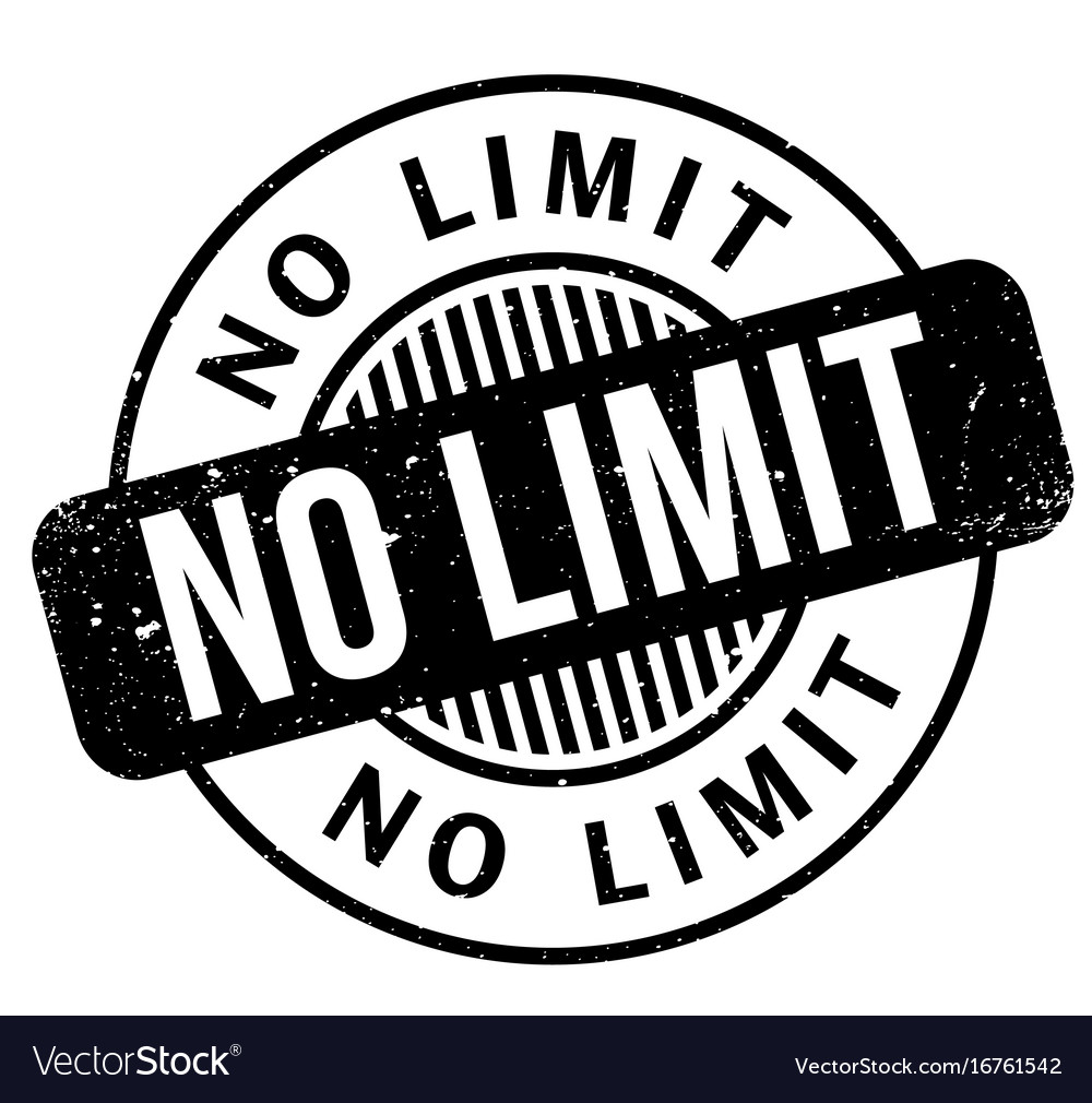 No limit rubber stamp Royalty Free Vector Image