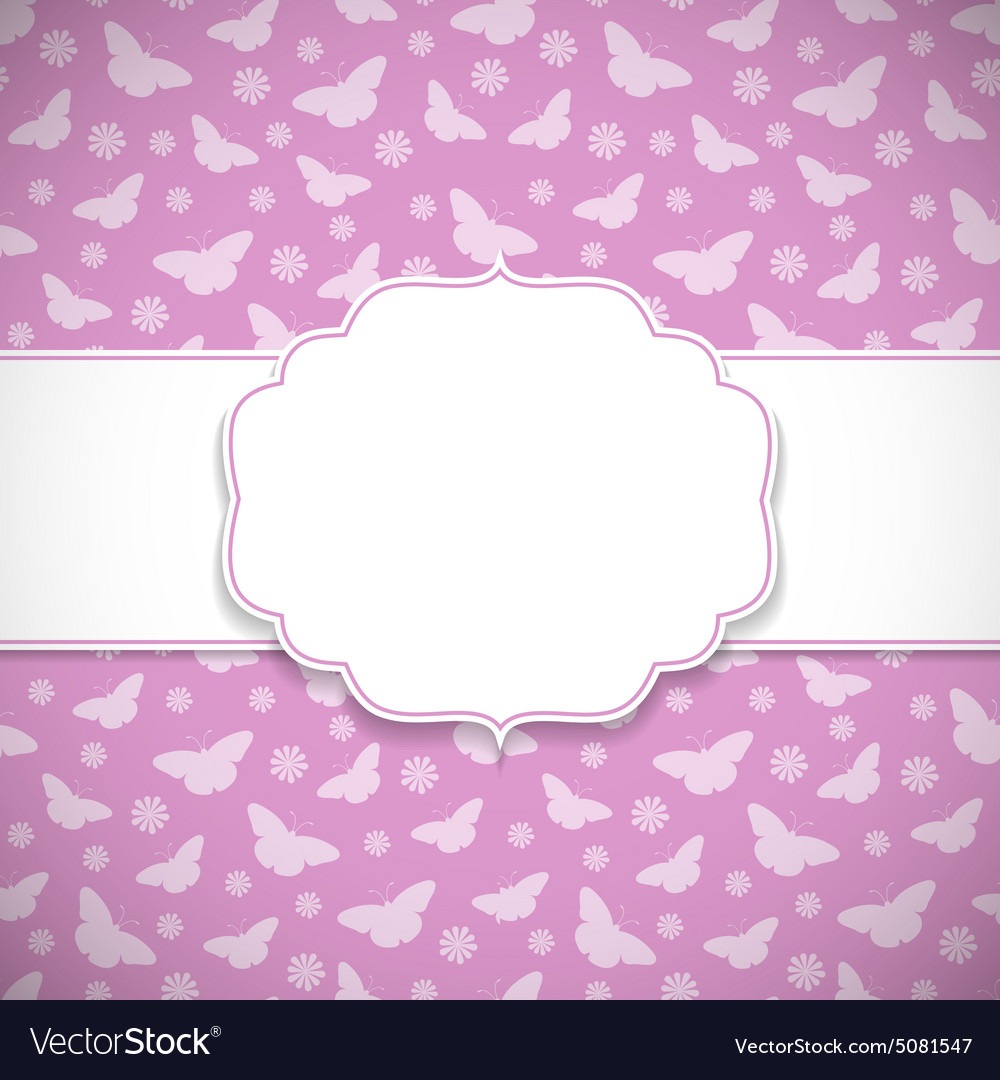 Butterfly Frame Royalty Free Vector Image Vectorstock 5934