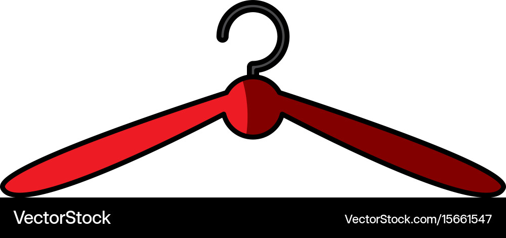 Hanger clothing isolated Royalty Free Vector Image