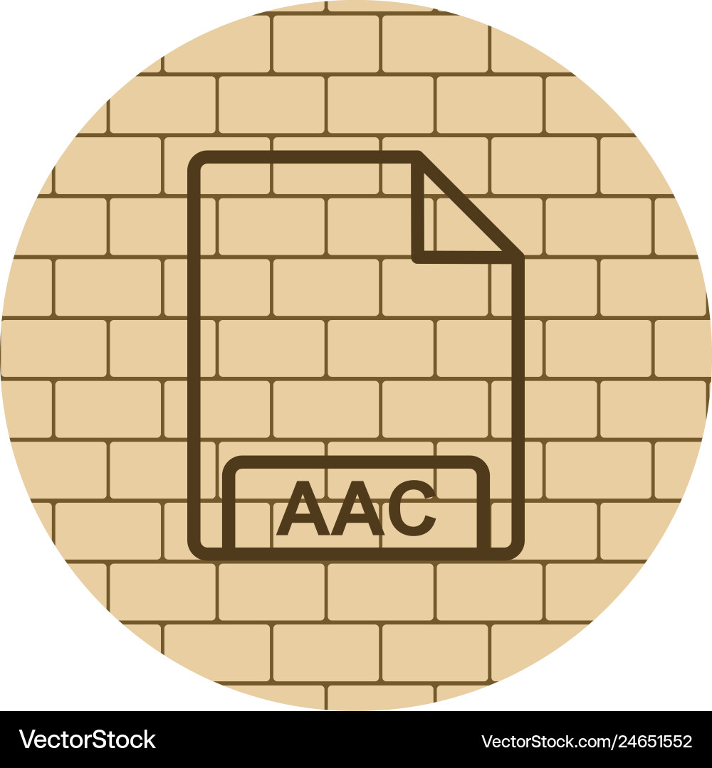 Aac icon Royalty Free Vector Image - VectorStock