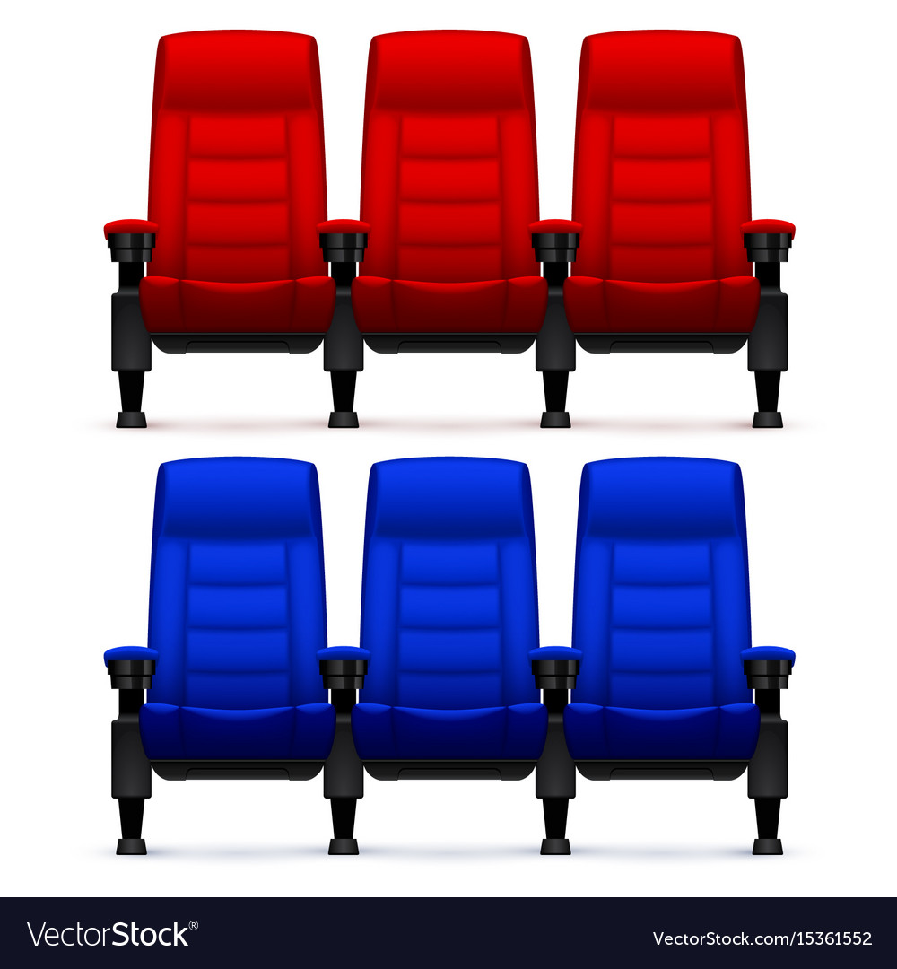 Cinema empty comfortable chairs realistic movie