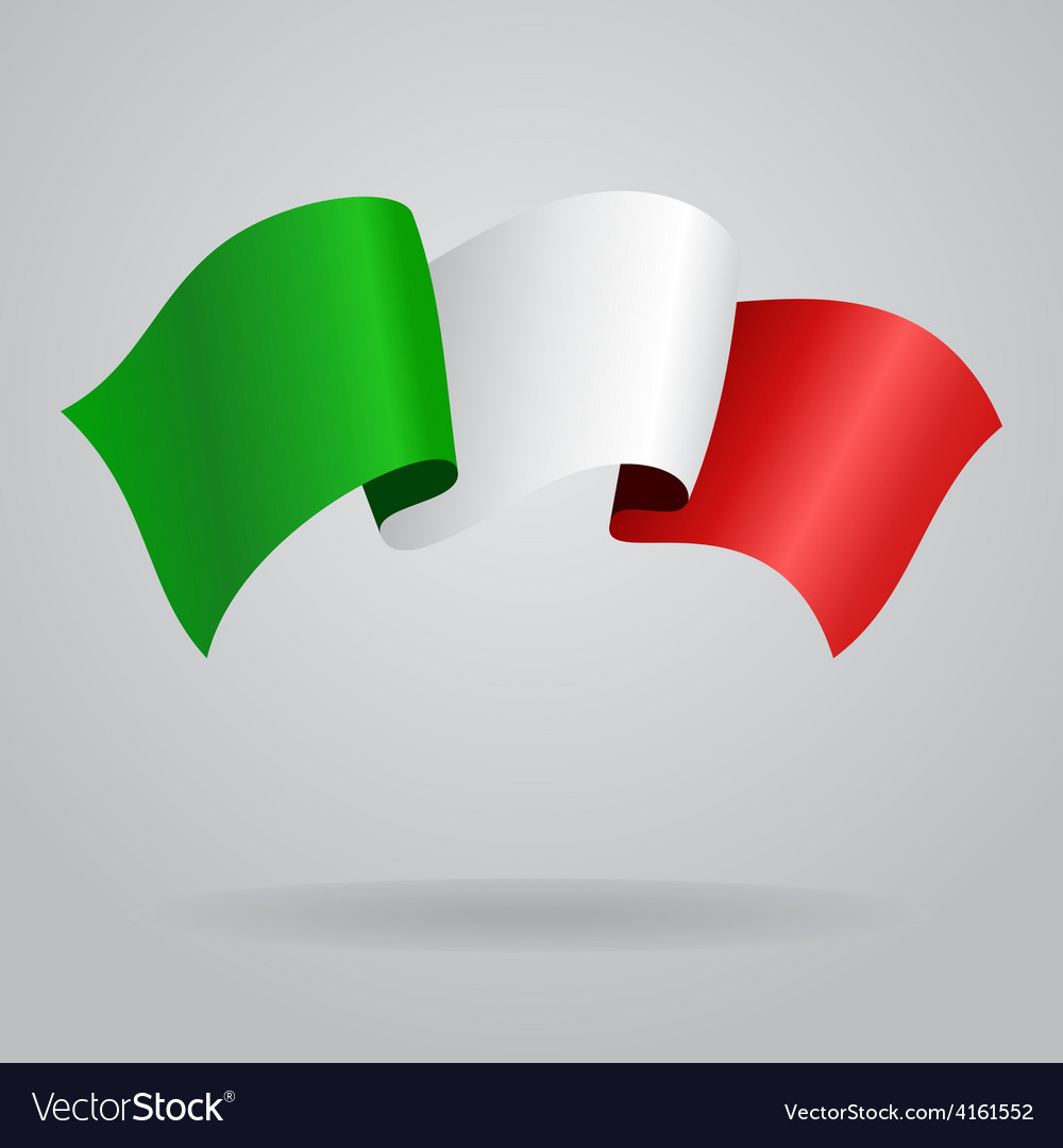 Italian waving flag