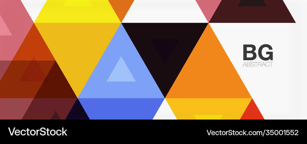 Mosaic triangle pattern abstract background Vector Image