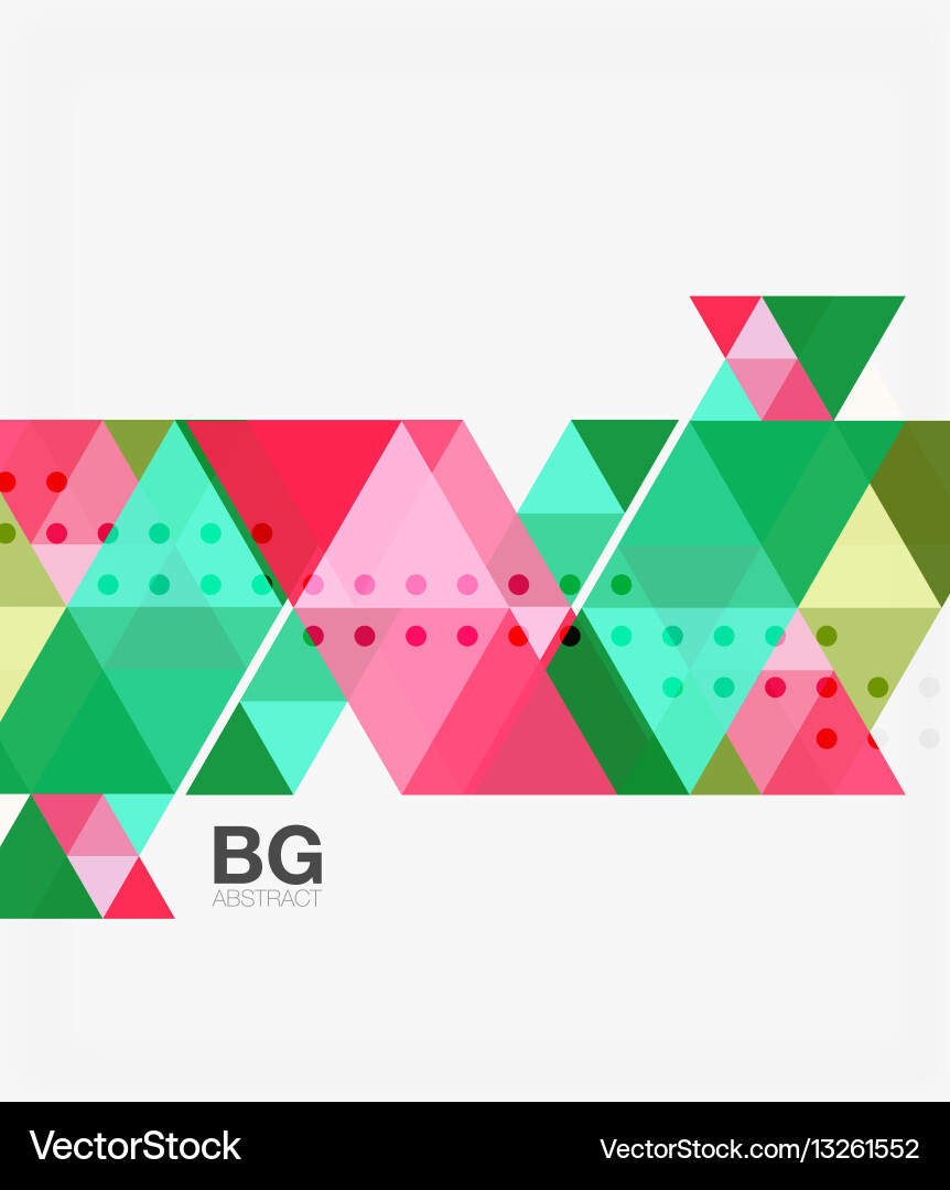 Triangles abstract background Royalty Free Vector Image