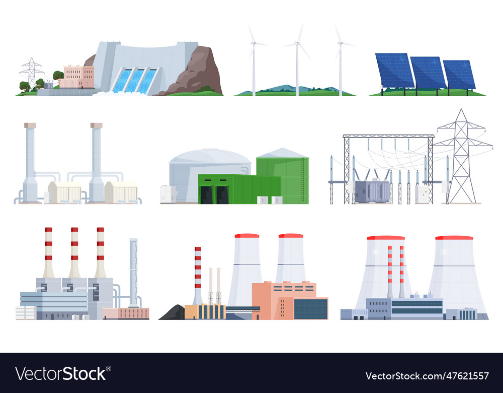 Atomic coal and environmentally friendly types Vector Image