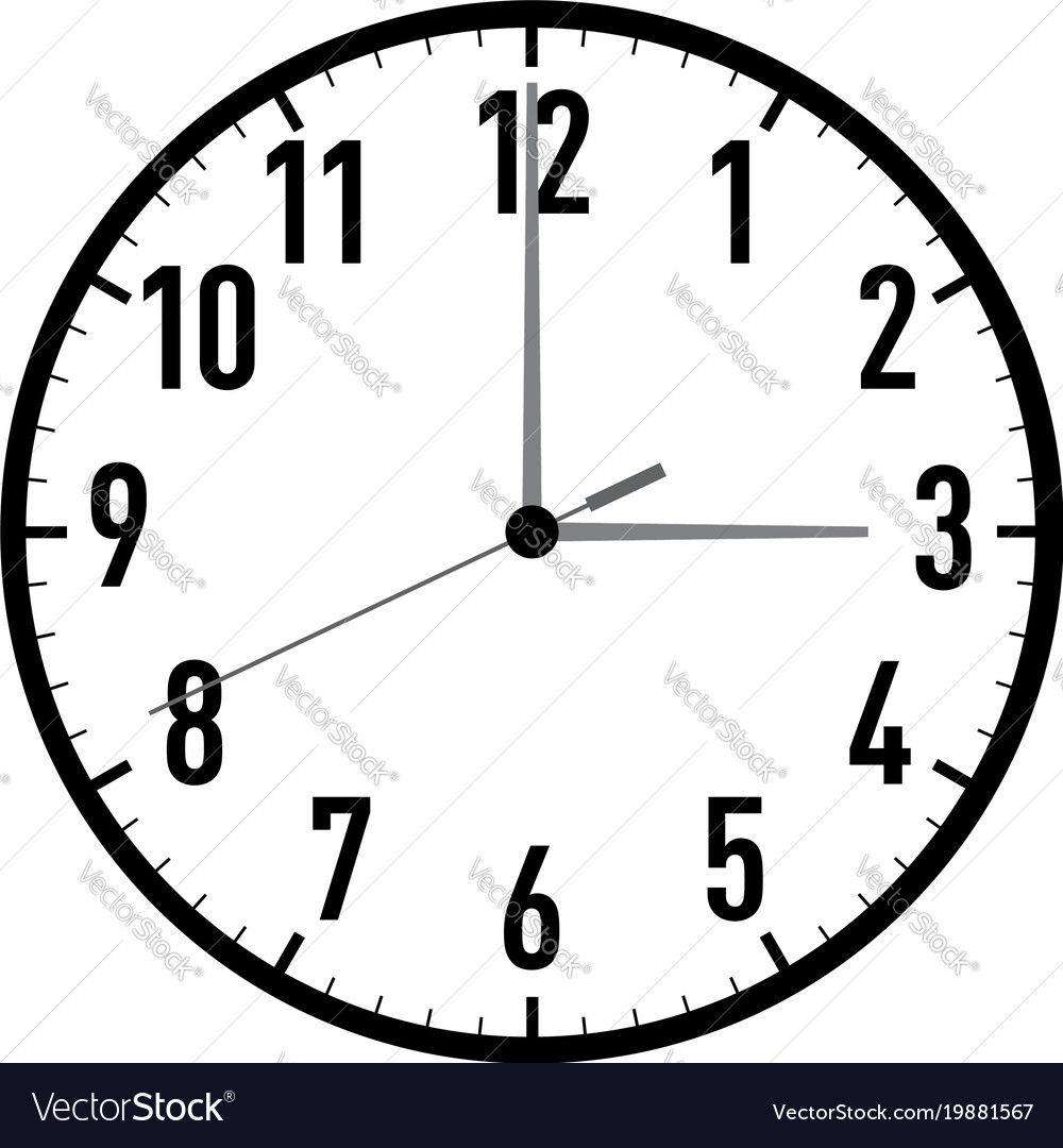 Clock-001 Royalty Free Vector Image - VectorStock