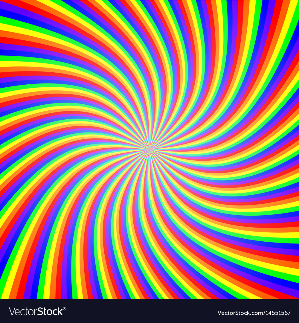 Rainbow twist abstract background Royalty Free Vector Image