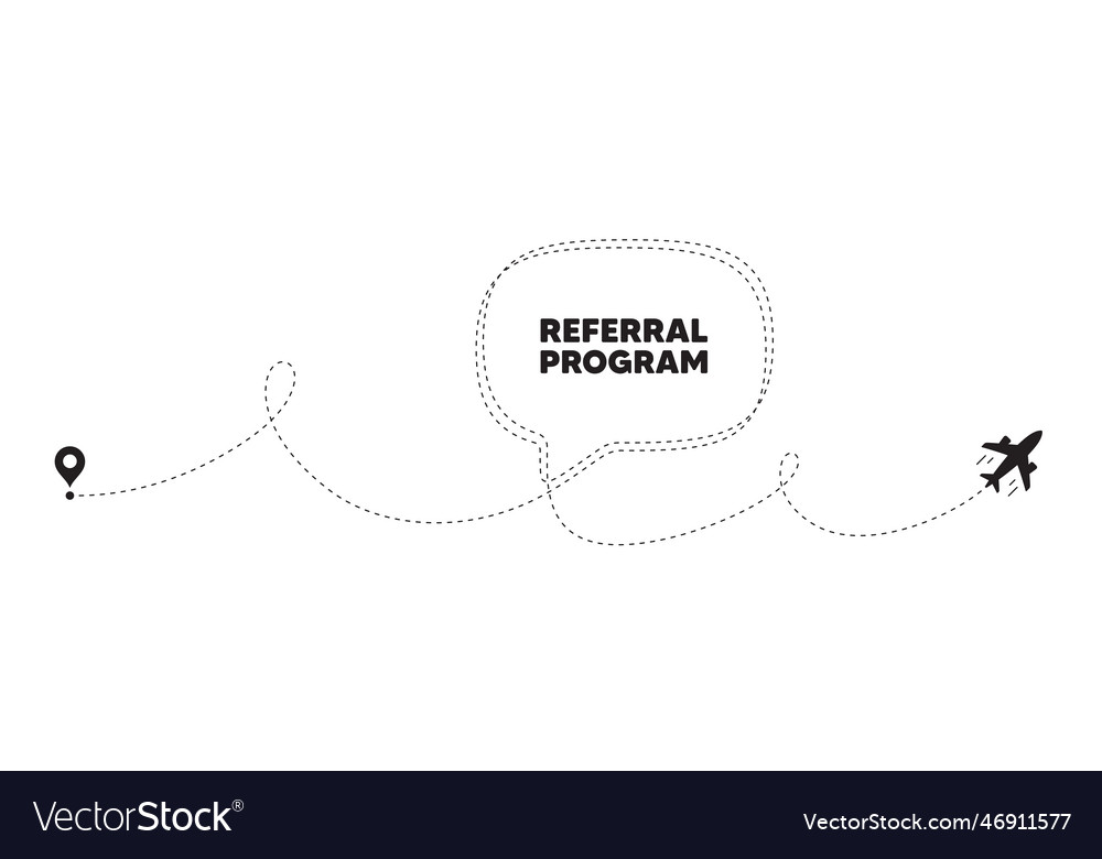 Referral program symbol refer a friend sign Vector Image