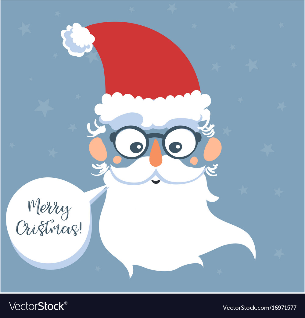 Santa s message banner Royalty Free Vector Image