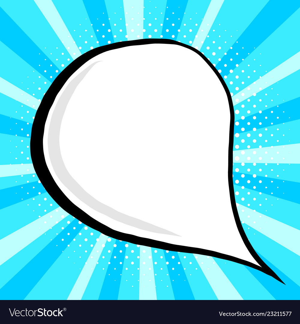 Vintage speech bubble in pop Royalty Free Vector Image