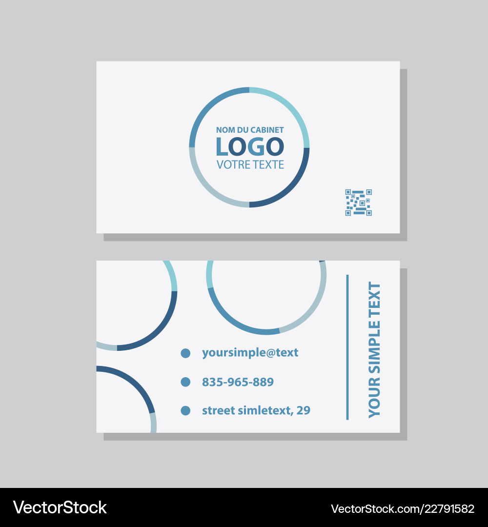 Business model name card luxury modern black Vector Image