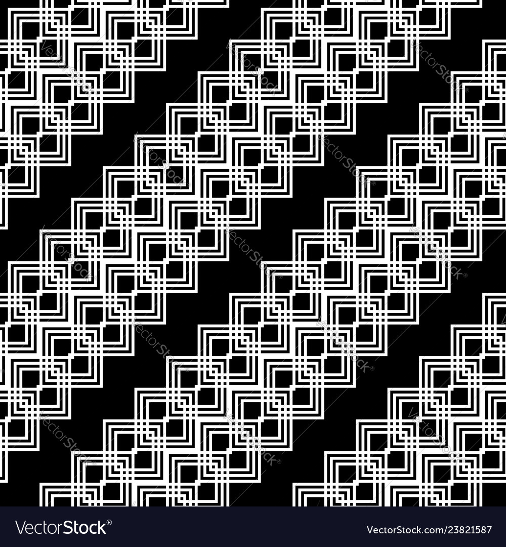 Design seamless monochrome grid pattern Royalty Free Vector