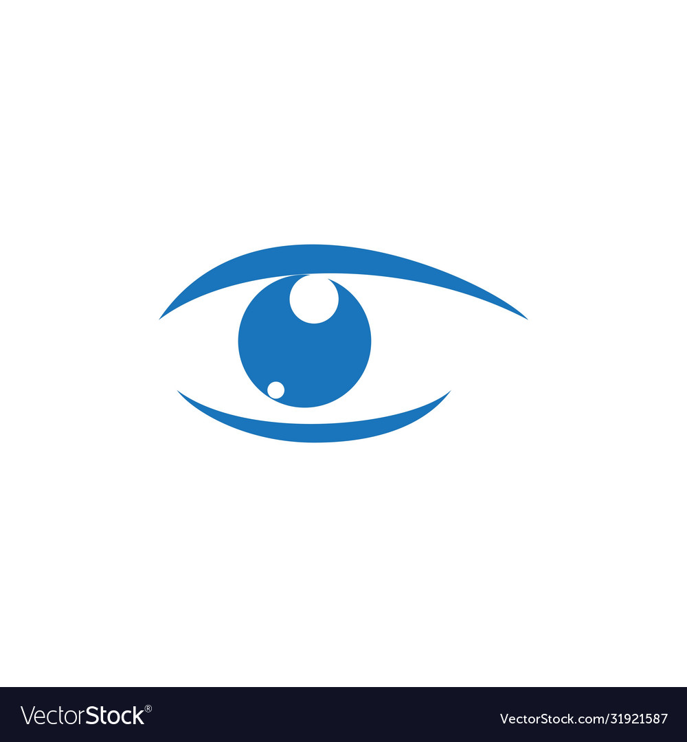 Eye care logo design Royalty Free Vector Image