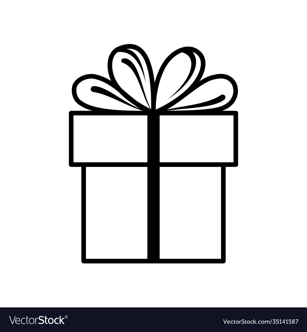 Isolated Gift Box On White Background Royalty Free Vector isolated-gift-box-on-white-background-royalty-free-vector