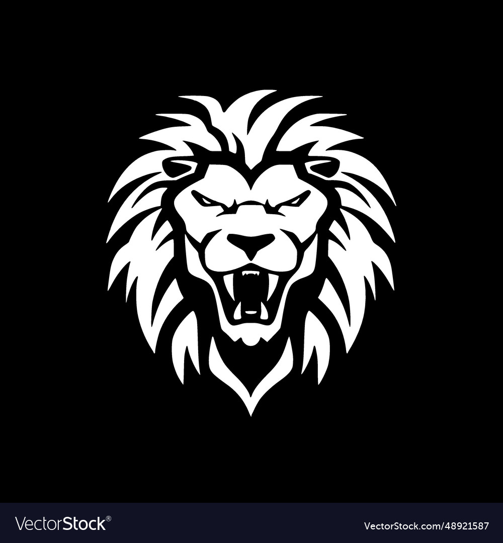 Lion - Minimalist And Simple Silhouette Royalty Free Vector