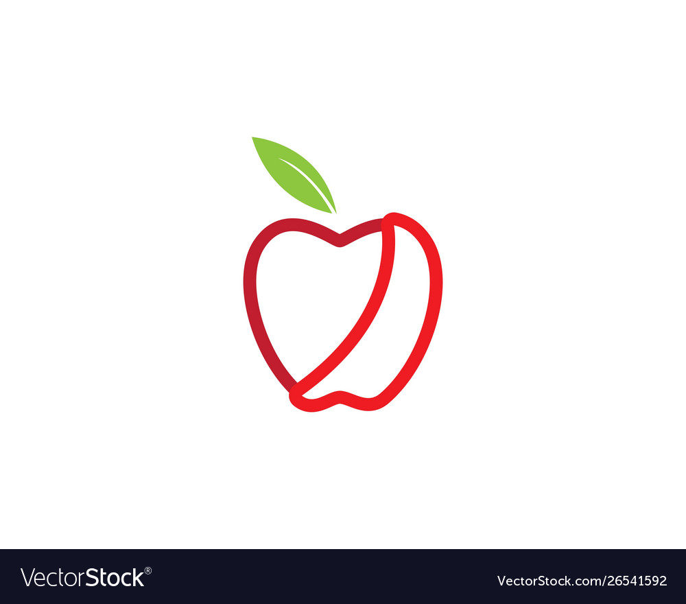 Apple template Royalty Free Vector Image - VectorStock