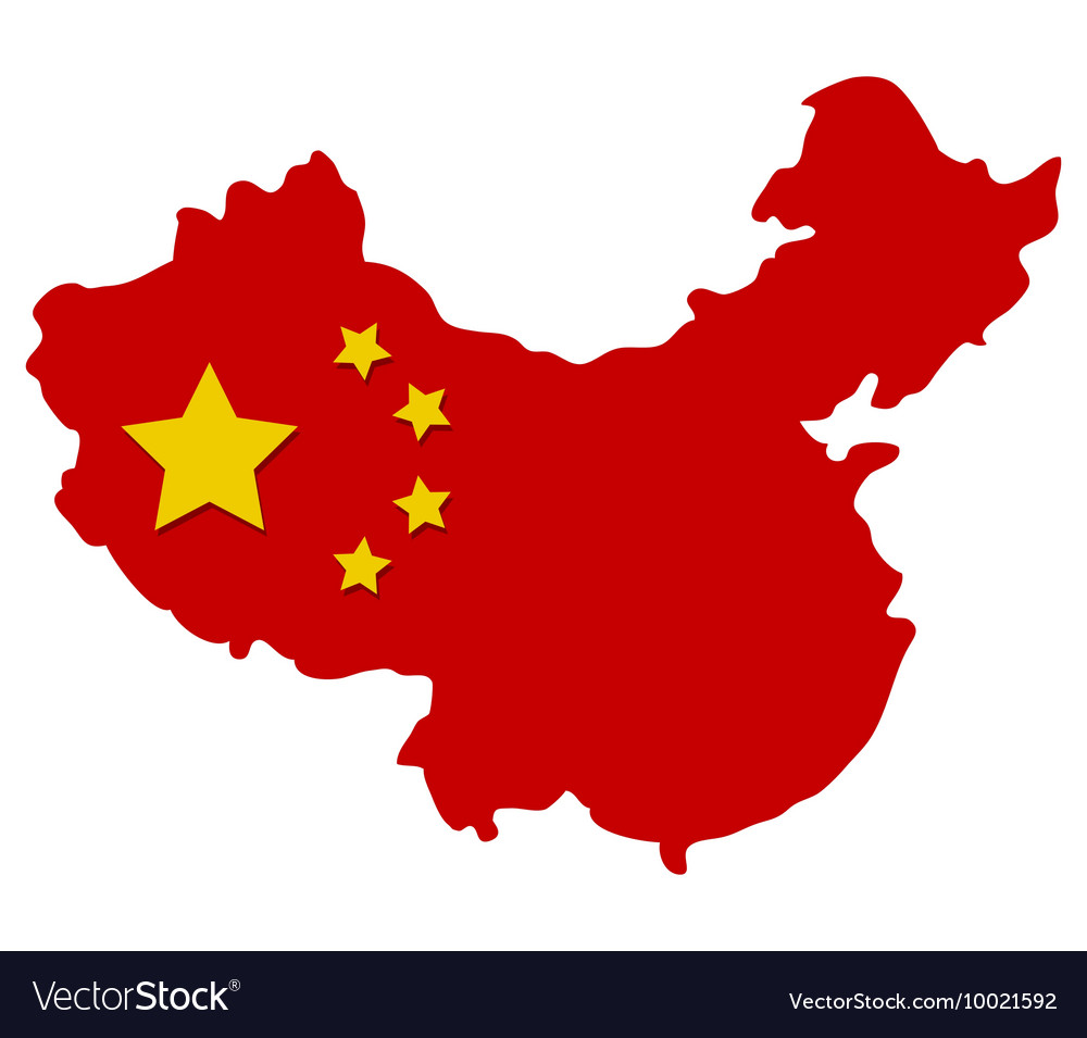 Map of china Royalty Free Vector Image - VectorStock