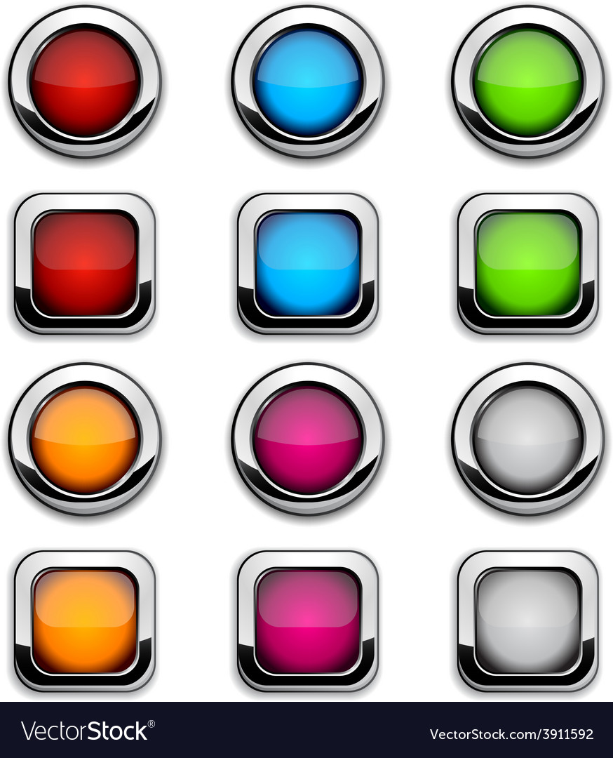 Site buttons Royalty Free Vector Image - VectorStock