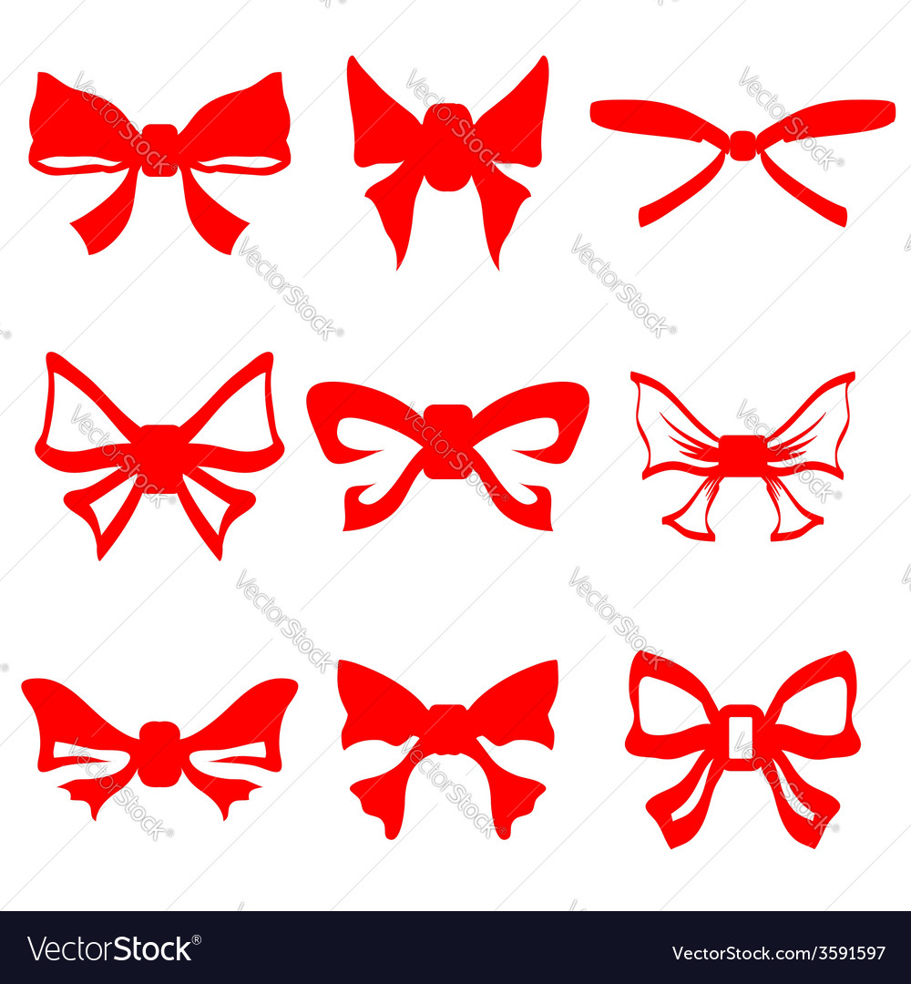 Bows Royalty Free Vector Image - VectorStock