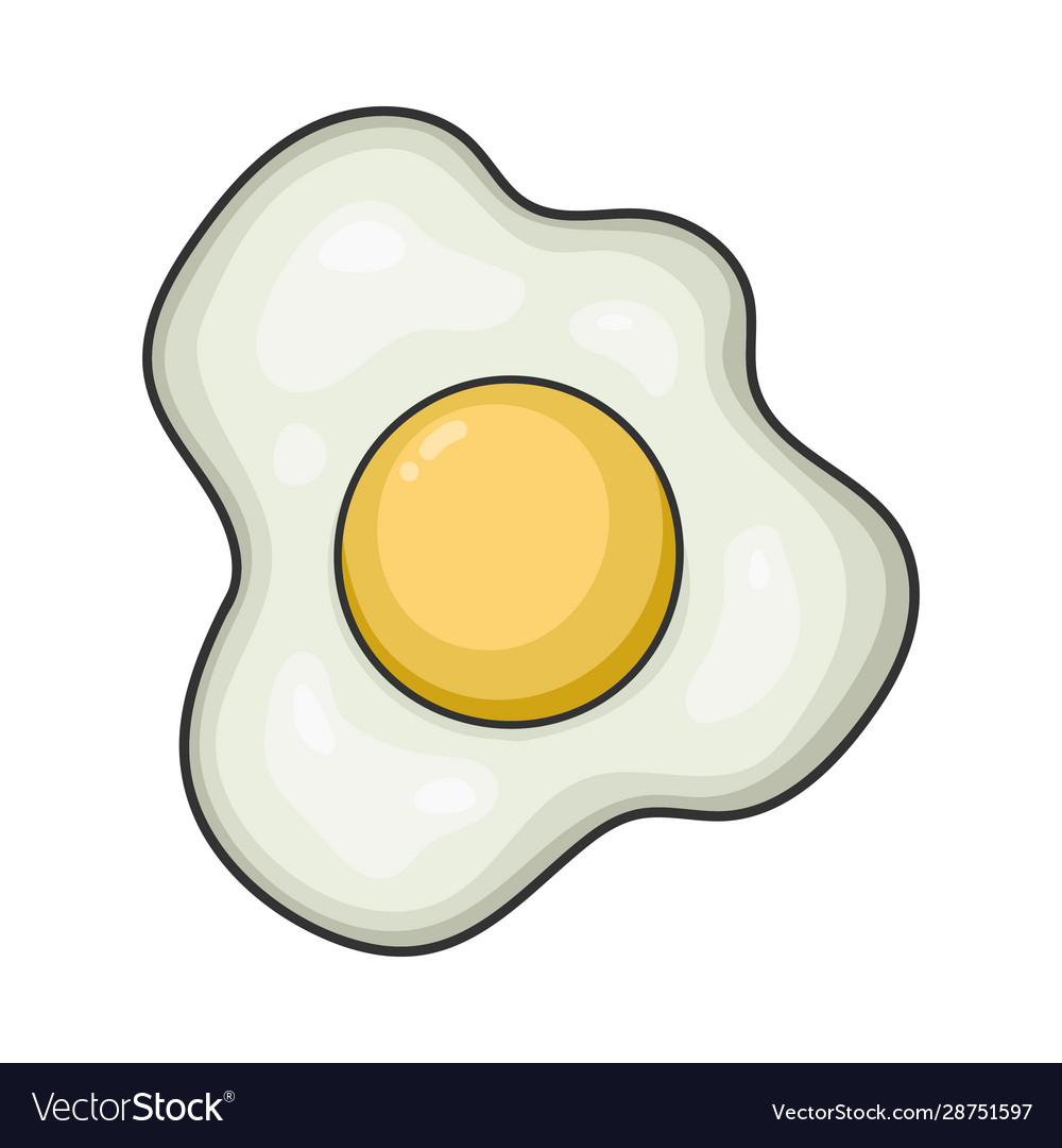 Premium Vector  Fried egg sunny side up eggs vector flat design realistic  illustration art