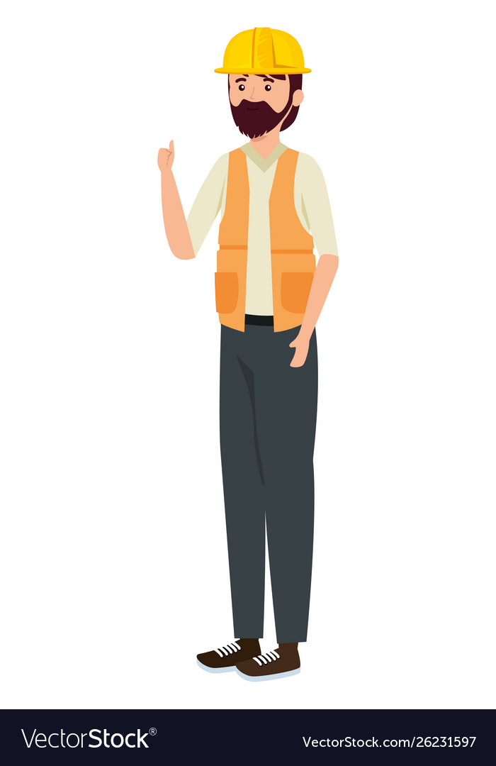 Professional mechanic worker avatar character Vector Image